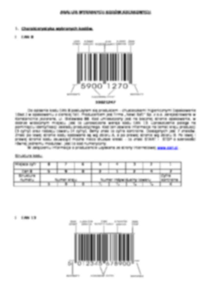 Analiza kodów kreskowych - strona 2