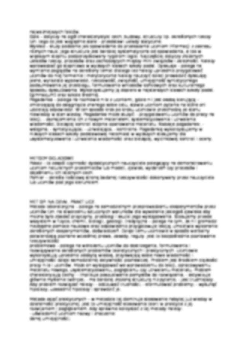 Metody nauczania - omówienie zagadnienia - strona 2