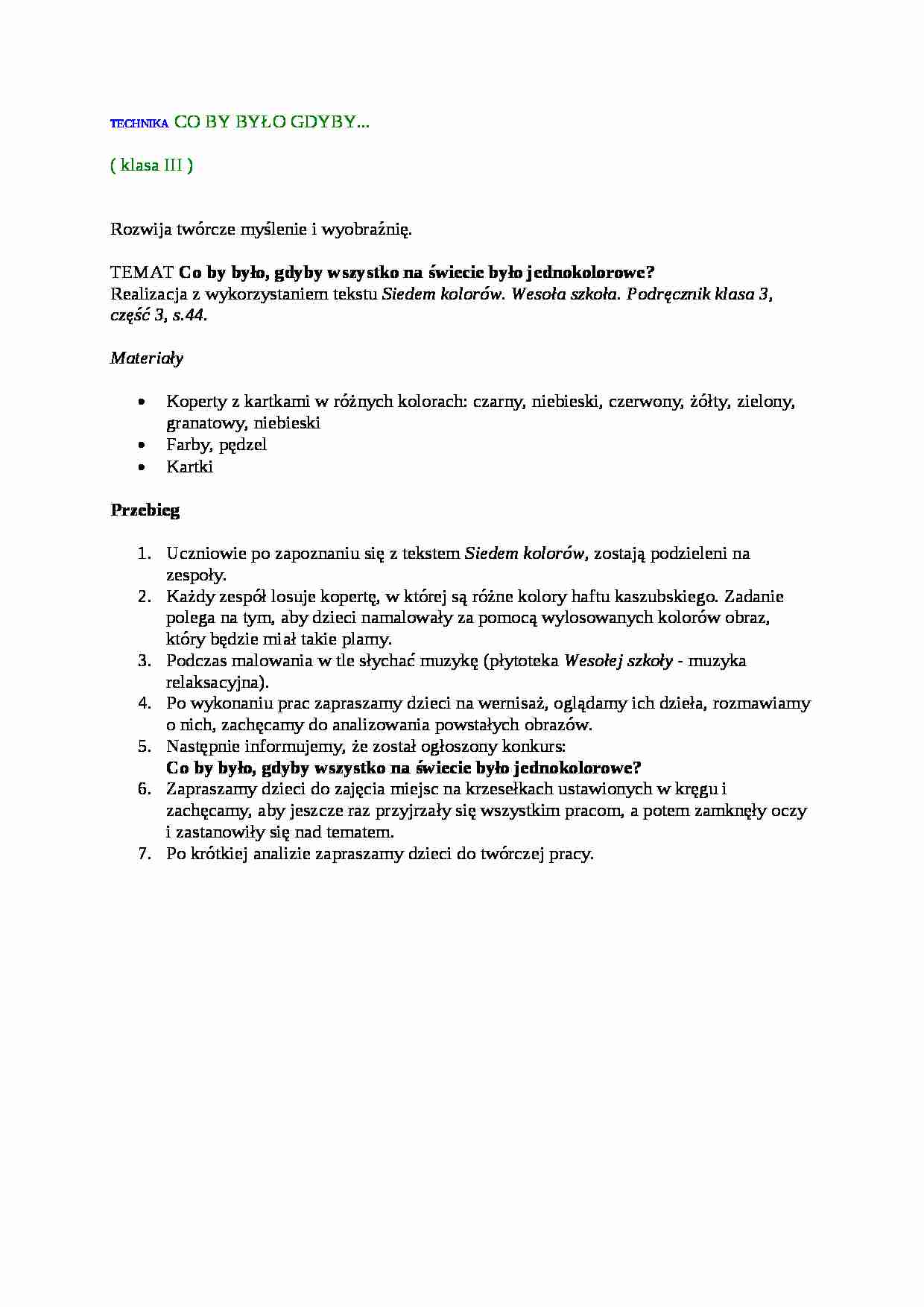 Nauczanie - technika co by było gdyby - strona 1