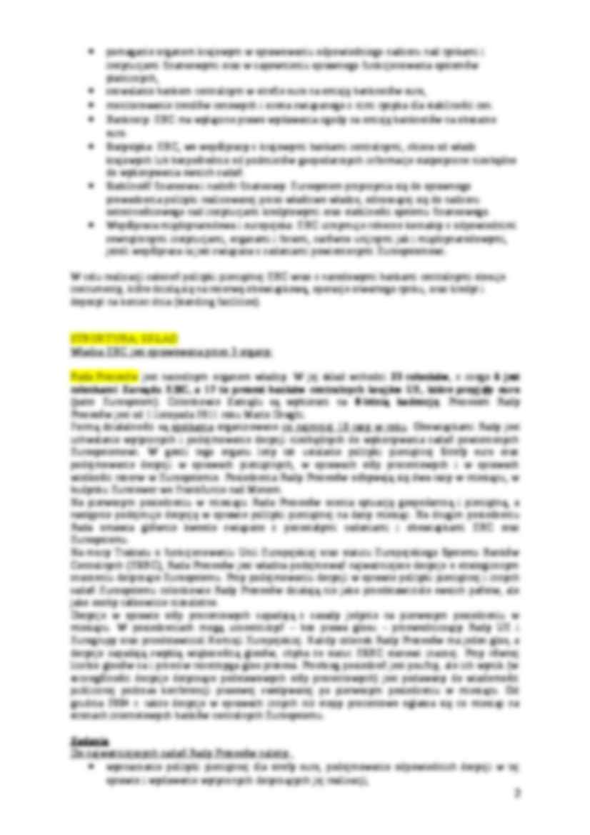 Europejski Bank Centralny - omówienie - strona 2