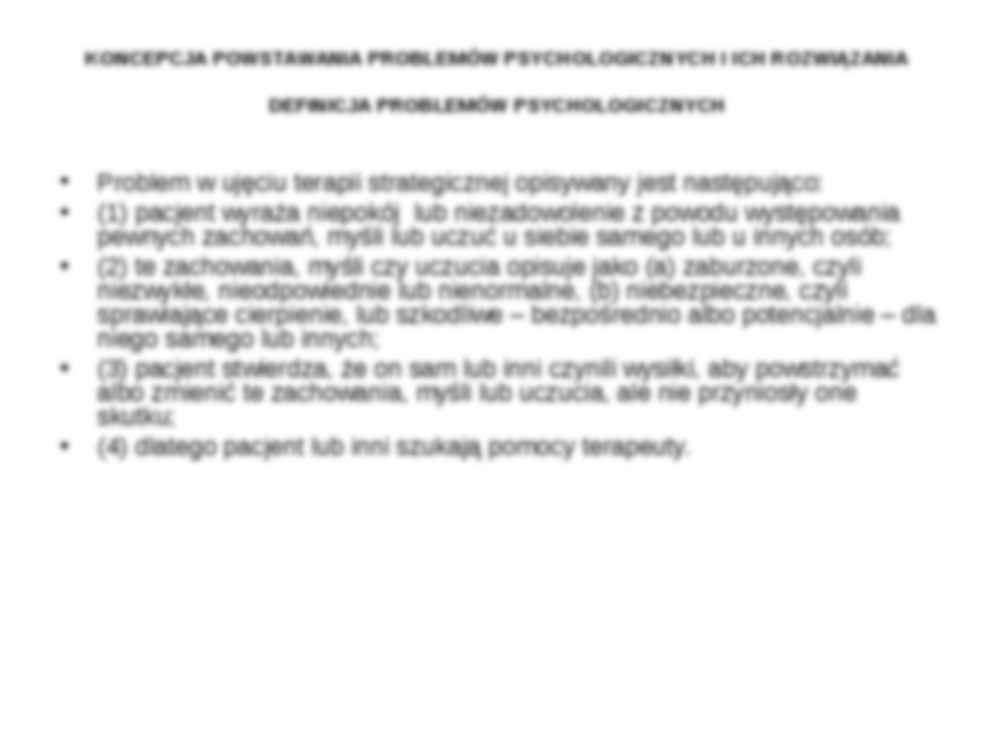 Terapia strategiczna zespołu z Mental Research Institute - strona 2