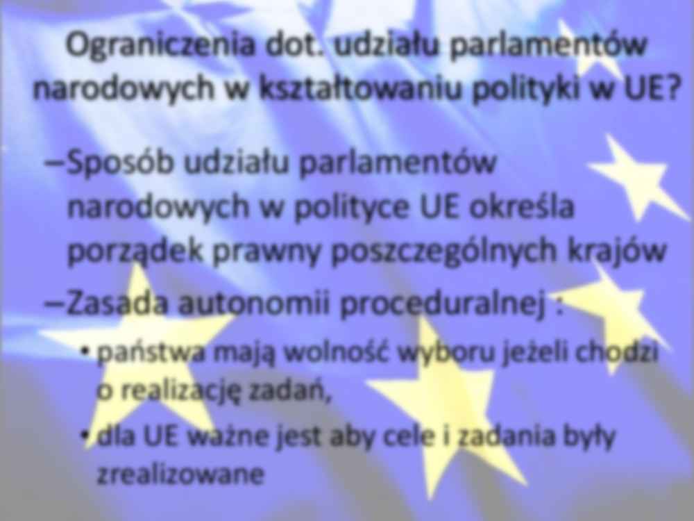Udział parlamentów narodowych w prawie wtórnym - strona 2