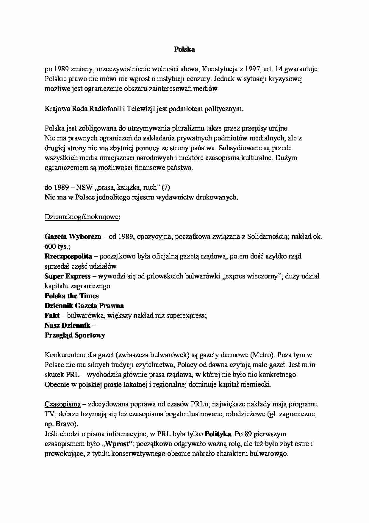 Zmiany po 1989 - Polska - strona 1