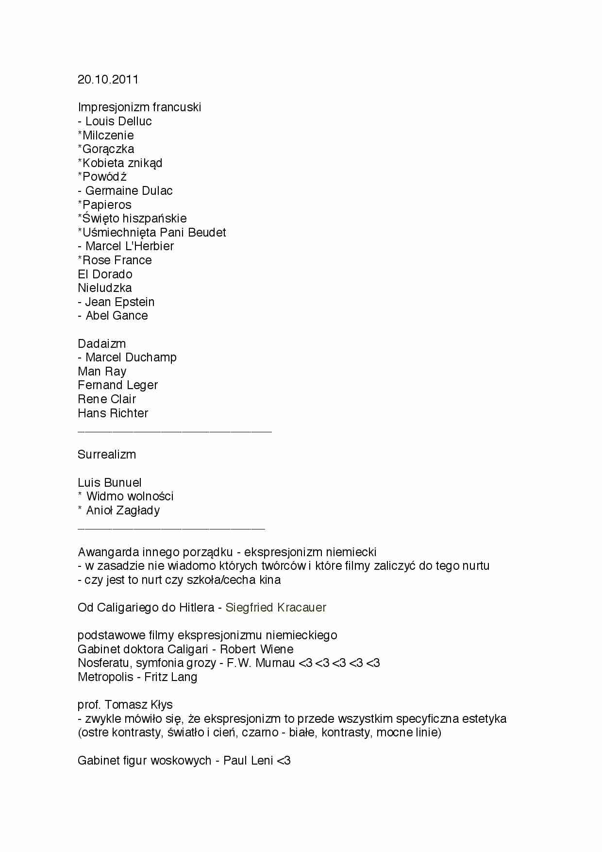 Awangarda innego porządku - ekspresjonizm niemiecki - strona 1