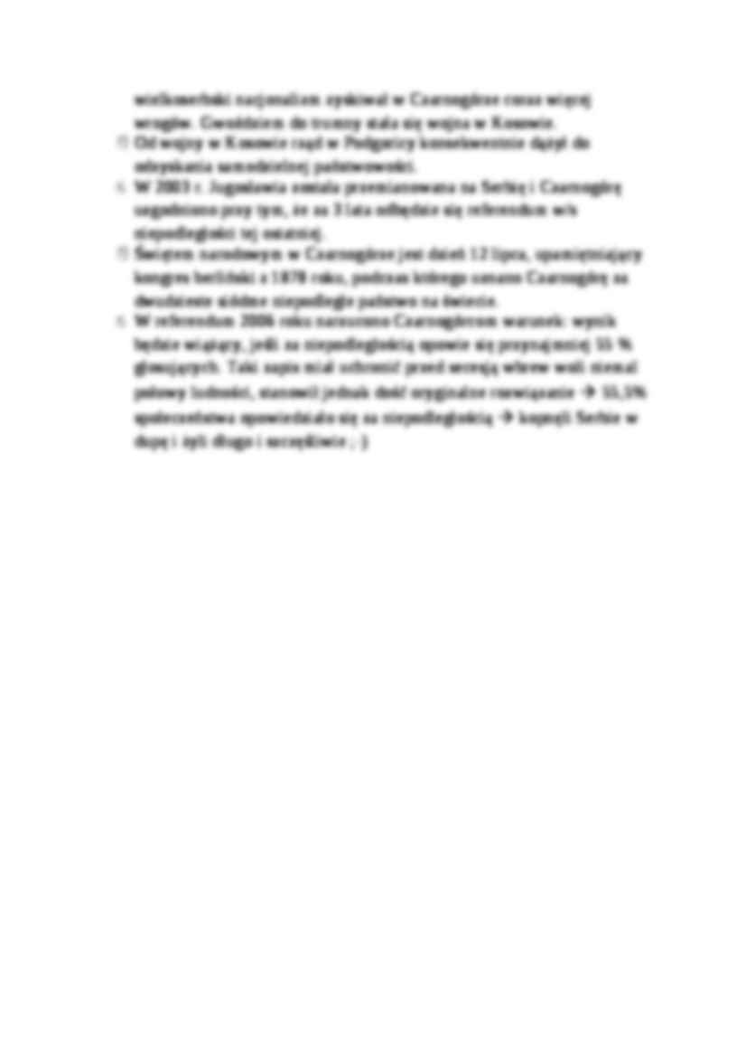 Czarnogóra - omówienie, historia - strona 2