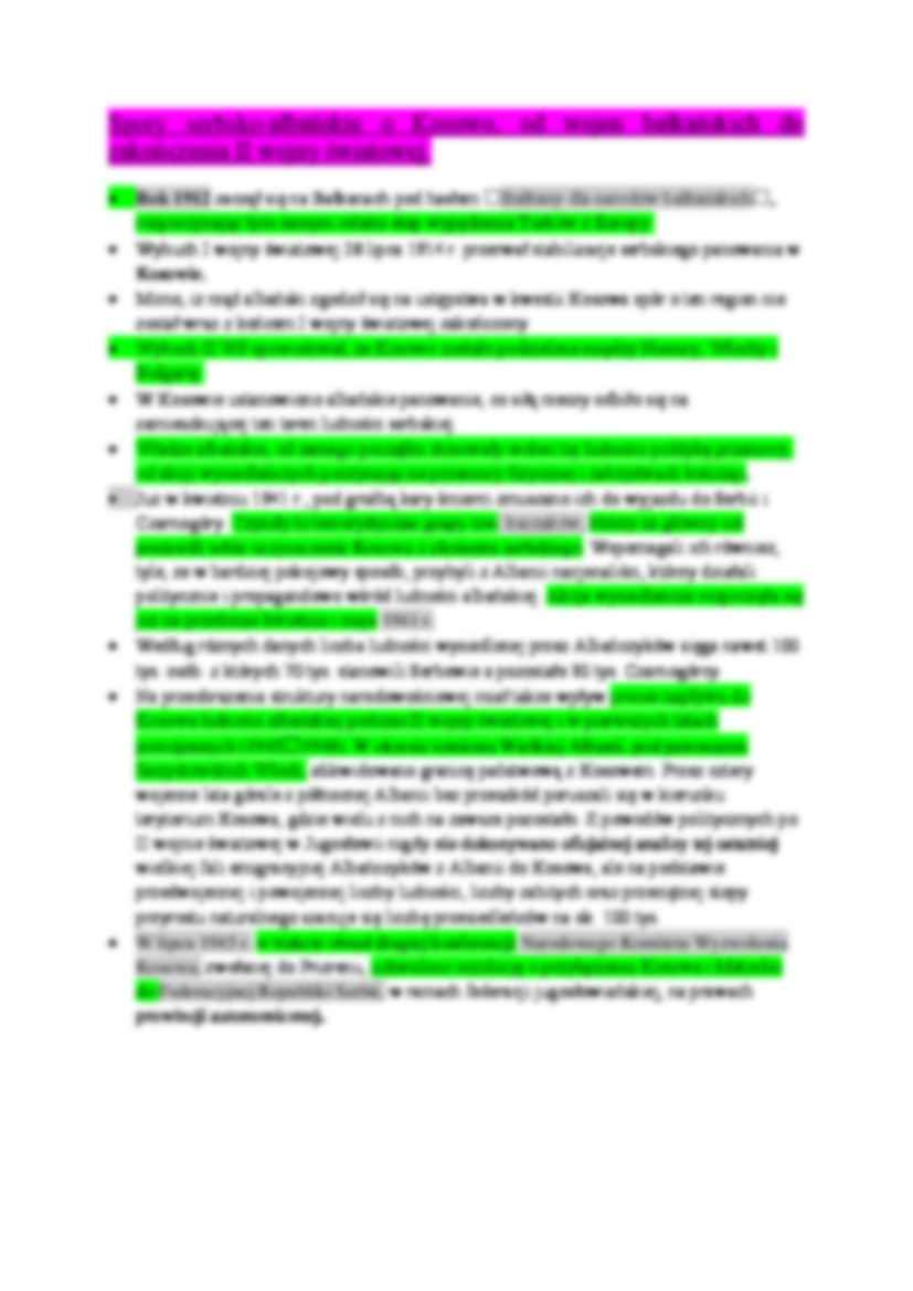 Konflikt w Kosowie - omówienie historii i zagadnień - strona 2