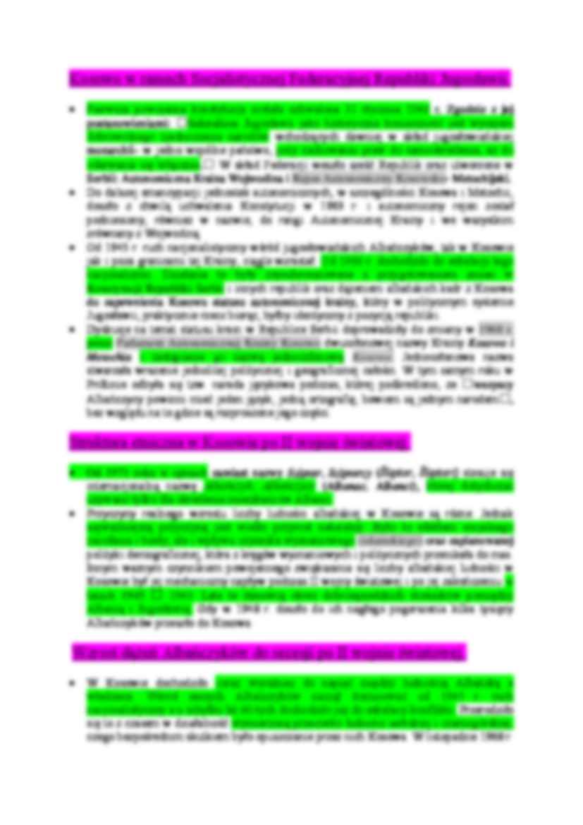 Konflikt w Kosowie - omówienie historii i zagadnień - strona 3