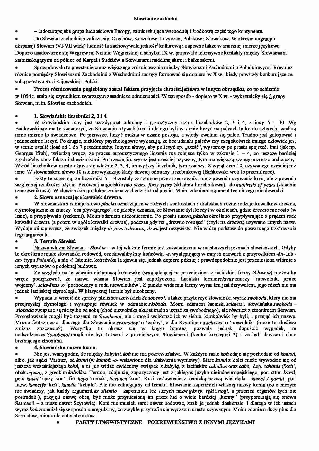 Słoowianie zachodni - omówienie ciąg dalszy - strona 1