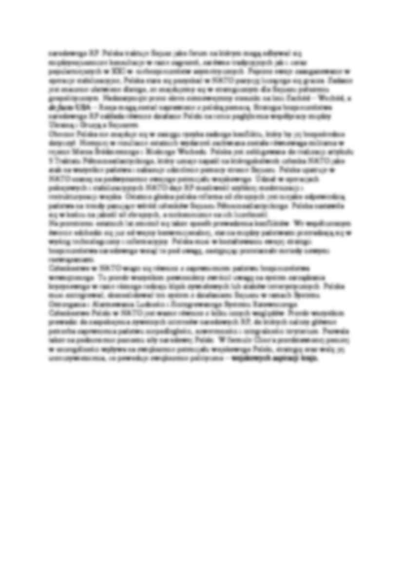 Strategia bezpieczeństwa narodowego RP w ramach NATO - strona 2