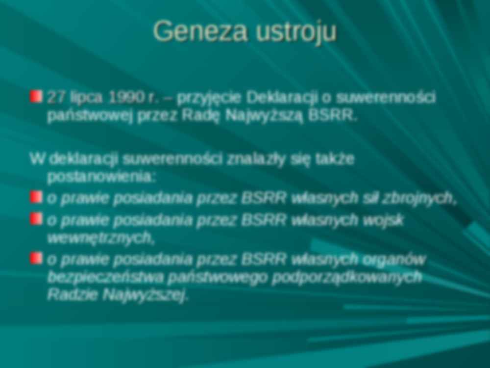 System polityczny Republiki Białoruś - strona 2