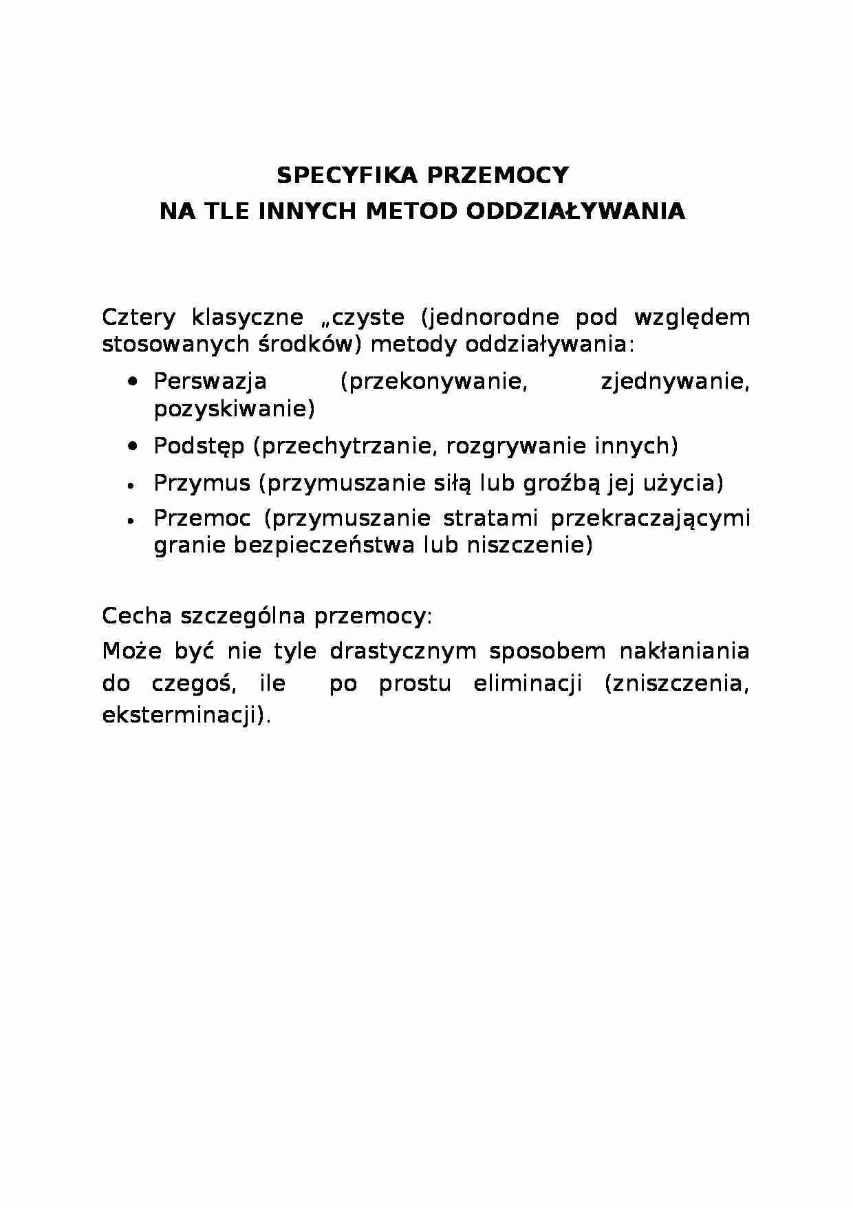 Spektrum metod oddziaływania - strona 1