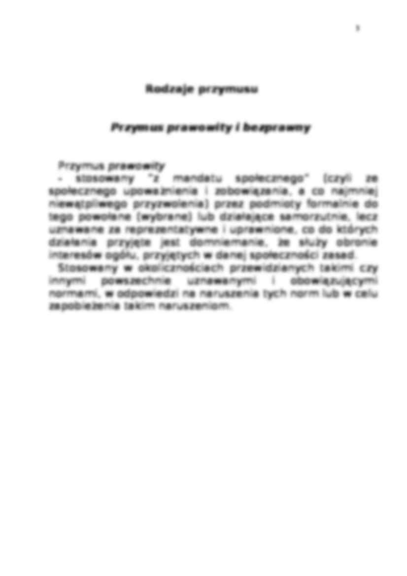 Przymus - szczegółowe opracowanie zagadnienia - strona 3