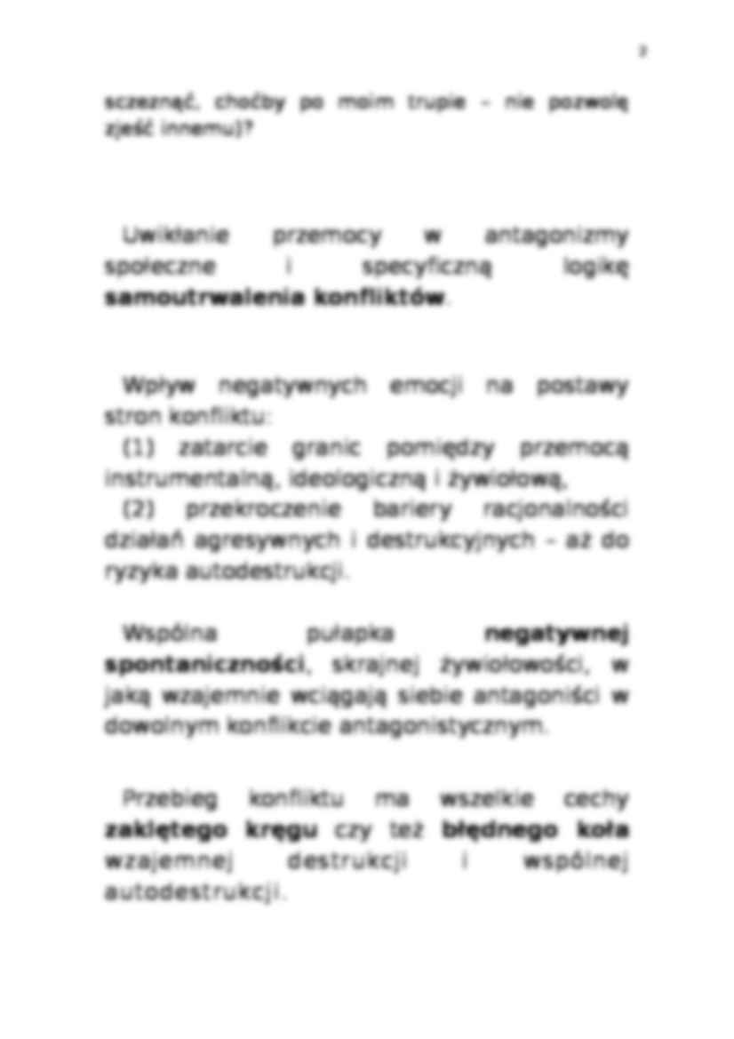 Spirala przemocy w konfliktach społecznych - strona 2