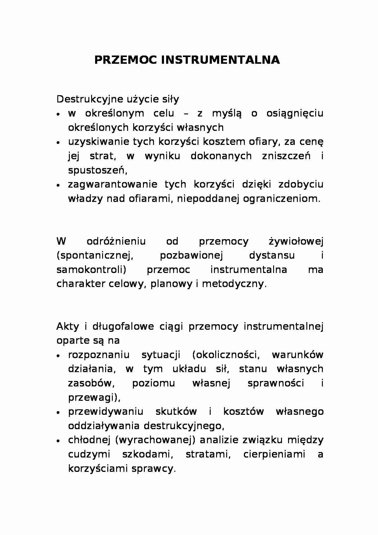 Przemoc instrumentalna - strona 1