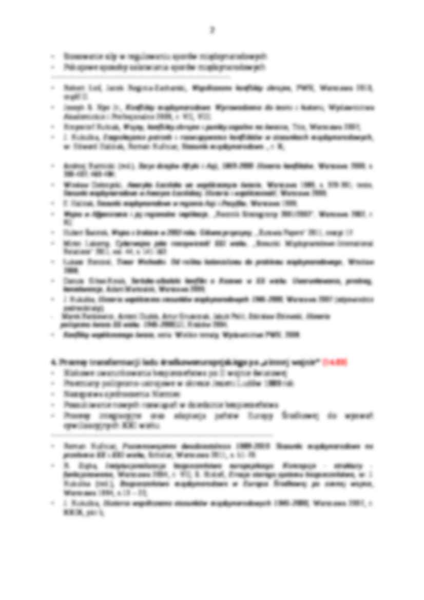 Międzynarodowe stosunki polityczne - przewodnik zajęć - strona 2