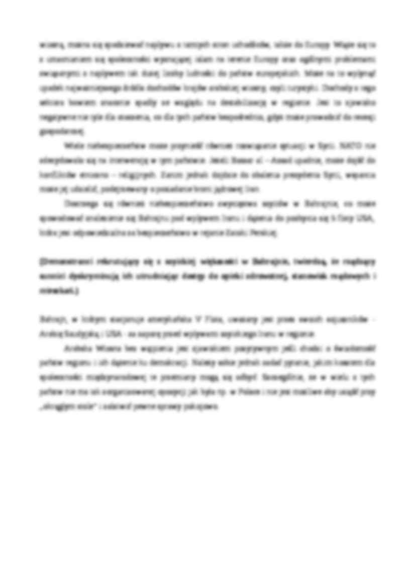 Konsekwencje arabskiej wiosny - referat - strona 2