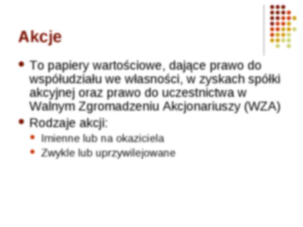 Rynek kapitałowy - WGPW - strona 2