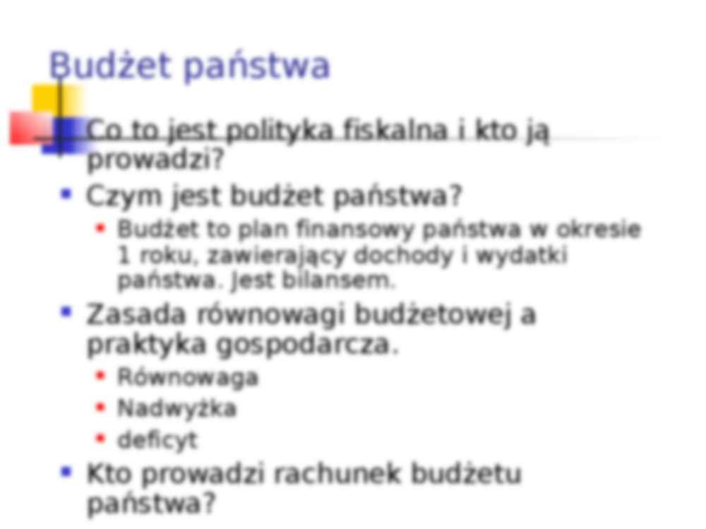 Polityka fiskalna - prezentacja - strona 2