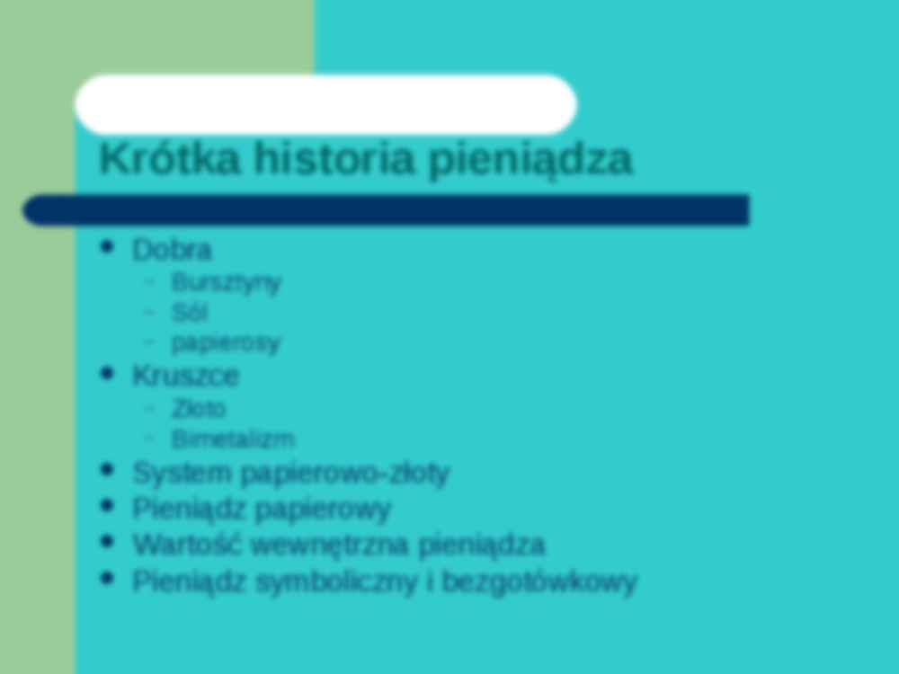Polityka monetarna - prezentacja - strona 2