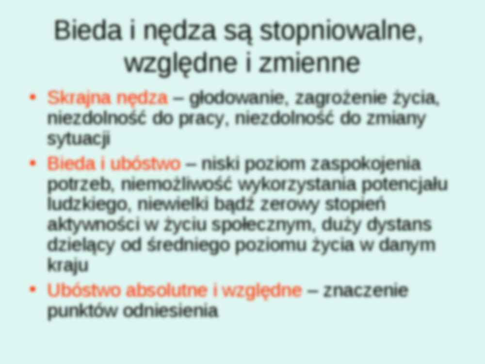 Czy możliwy jest świat bez nędzy? - wykład - strona 2