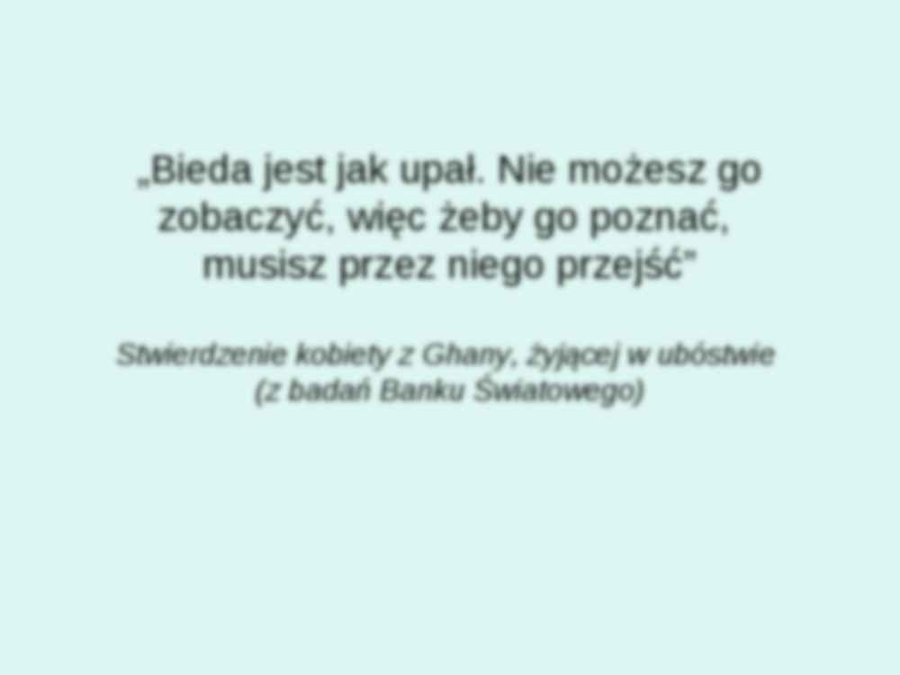 Czy możliwy jest świat bez nędzy? - wykład - strona 3