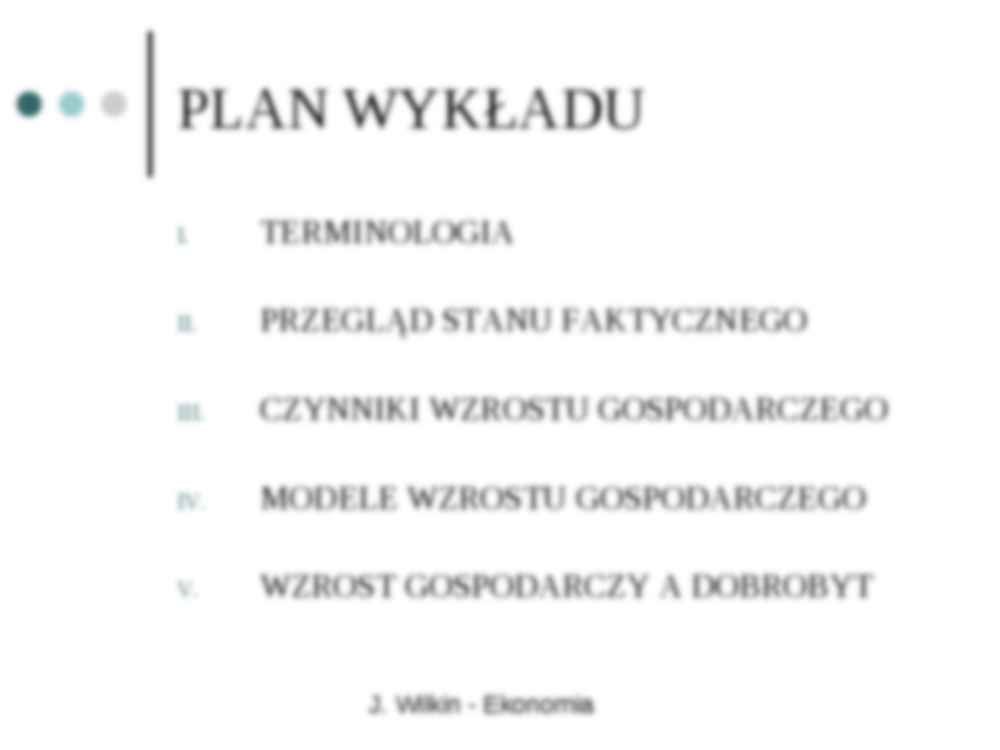 Wzrost i rozwój gospodarczy - wykład - strona 2