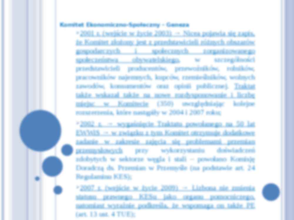 Komitet Ekonomiczo-Społeczny-  prezentacja - strona 3