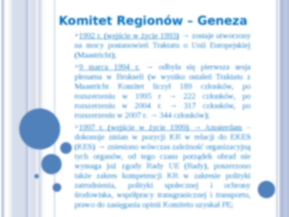 Komitet Regionów- prezentacja - strona 2