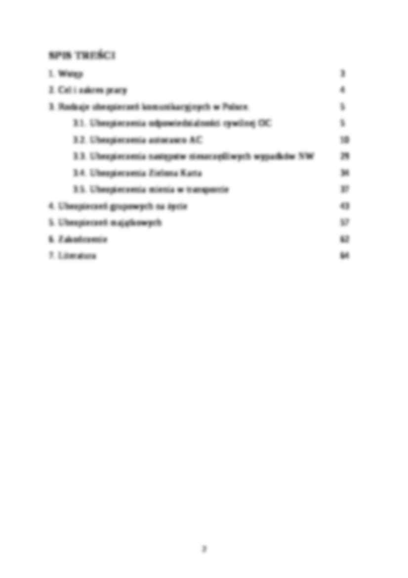 Ubezpieczenia komunikacyjne, mienia i na życie - strona 2