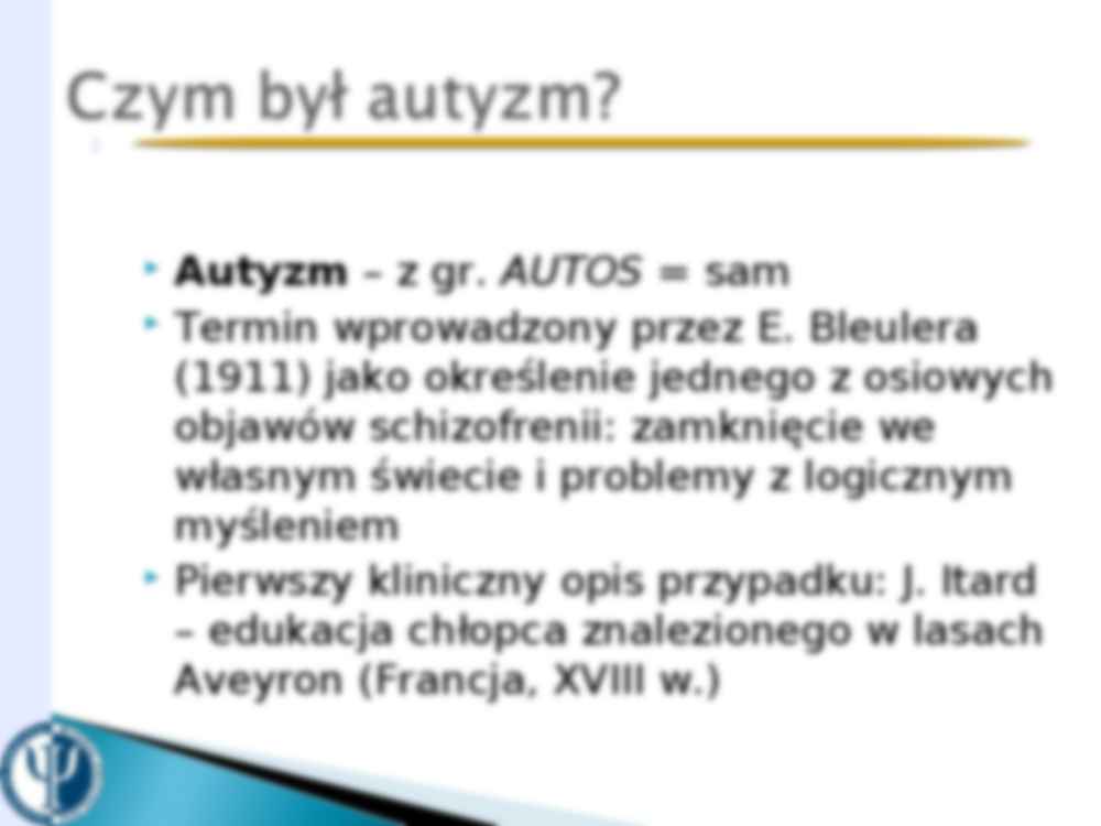 Autyzm - omówienie - prezentacja - strona 2