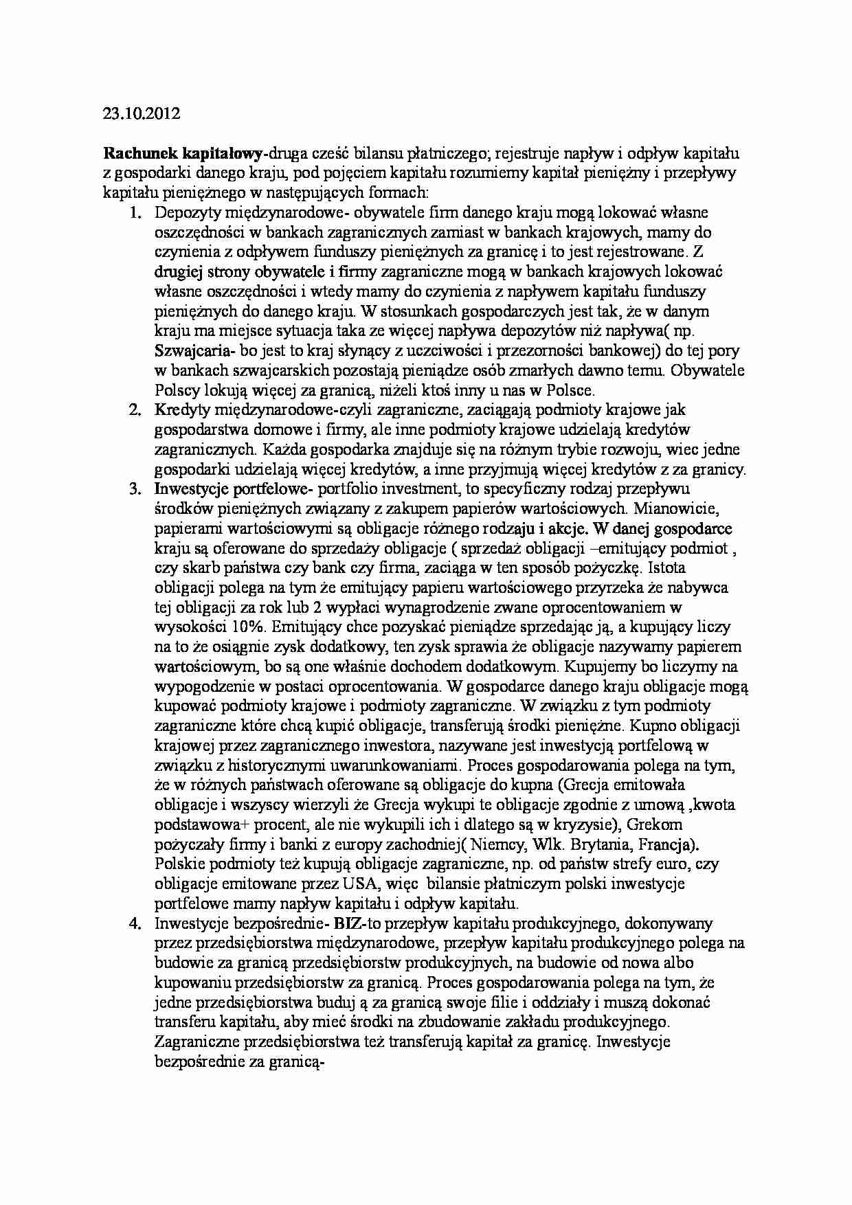 Rynek kaapitałowy - wykład - strona 1