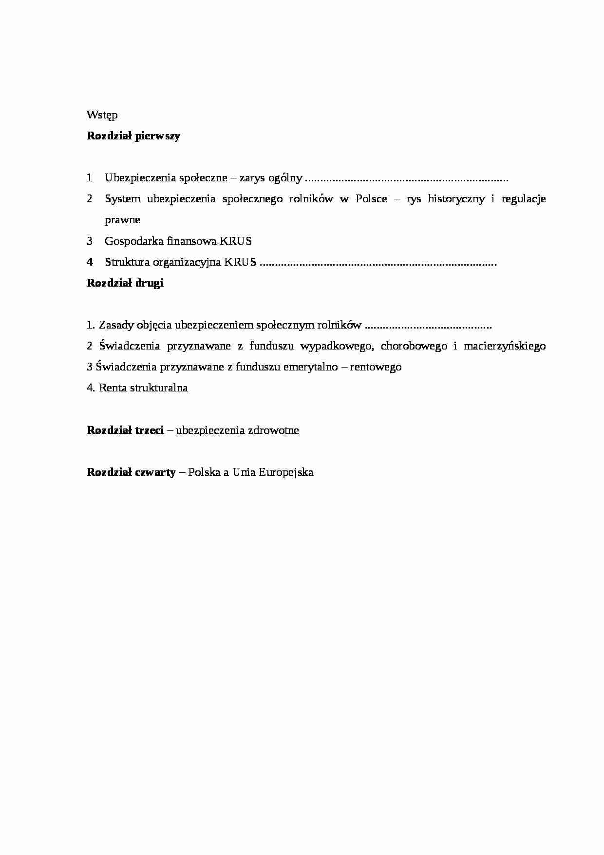 Ubezpieczenia społeczne ? zarys ogólny - strona 1
