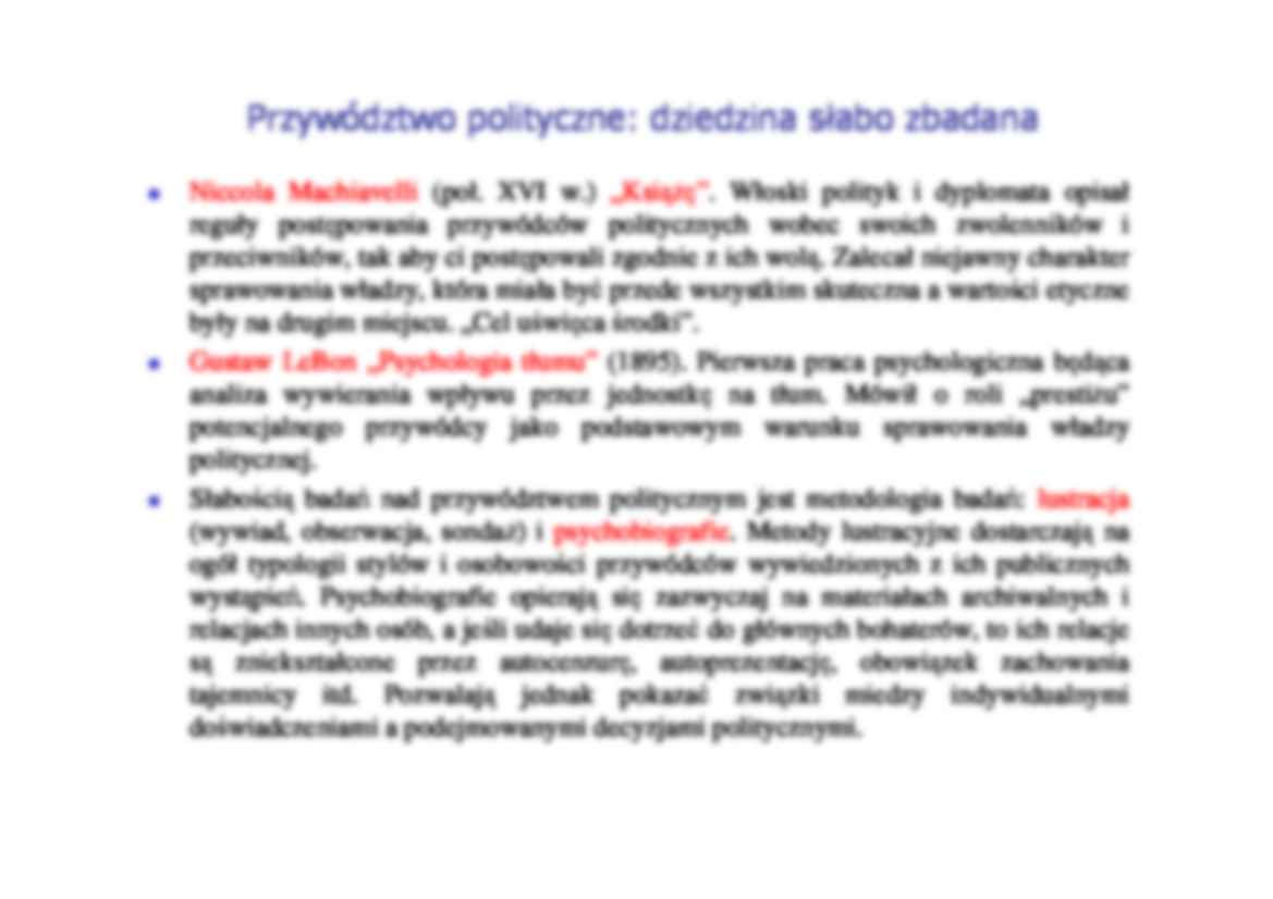 przywództwo polityczne - Niccola  Machiavelli - strona 2