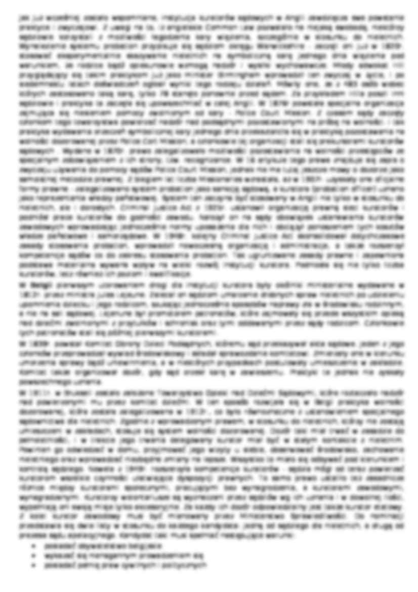 Kuratela sądowa - historia, charakterystyka  - strona 2