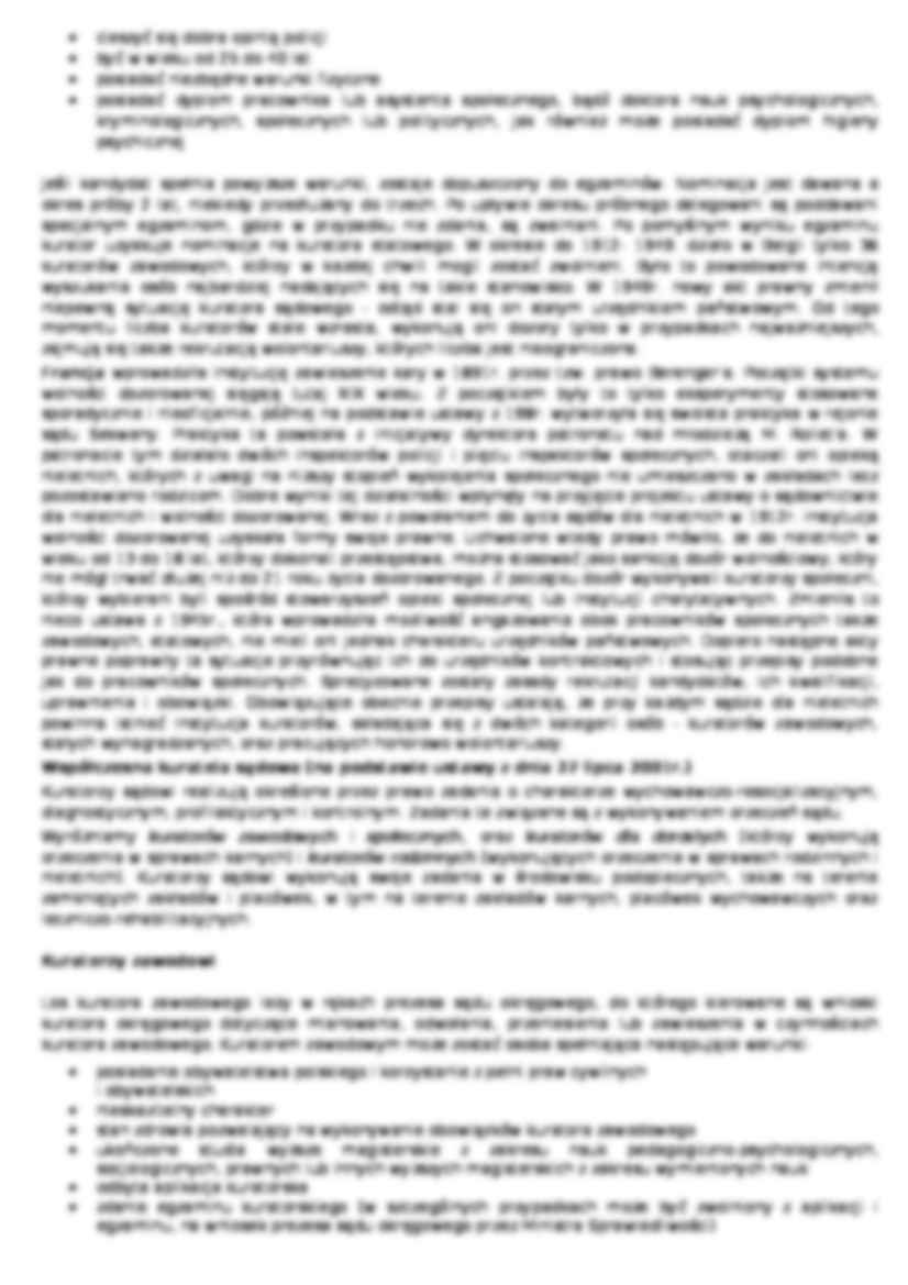 Kuratela sądowa - historia, charakterystyka  - strona 3
