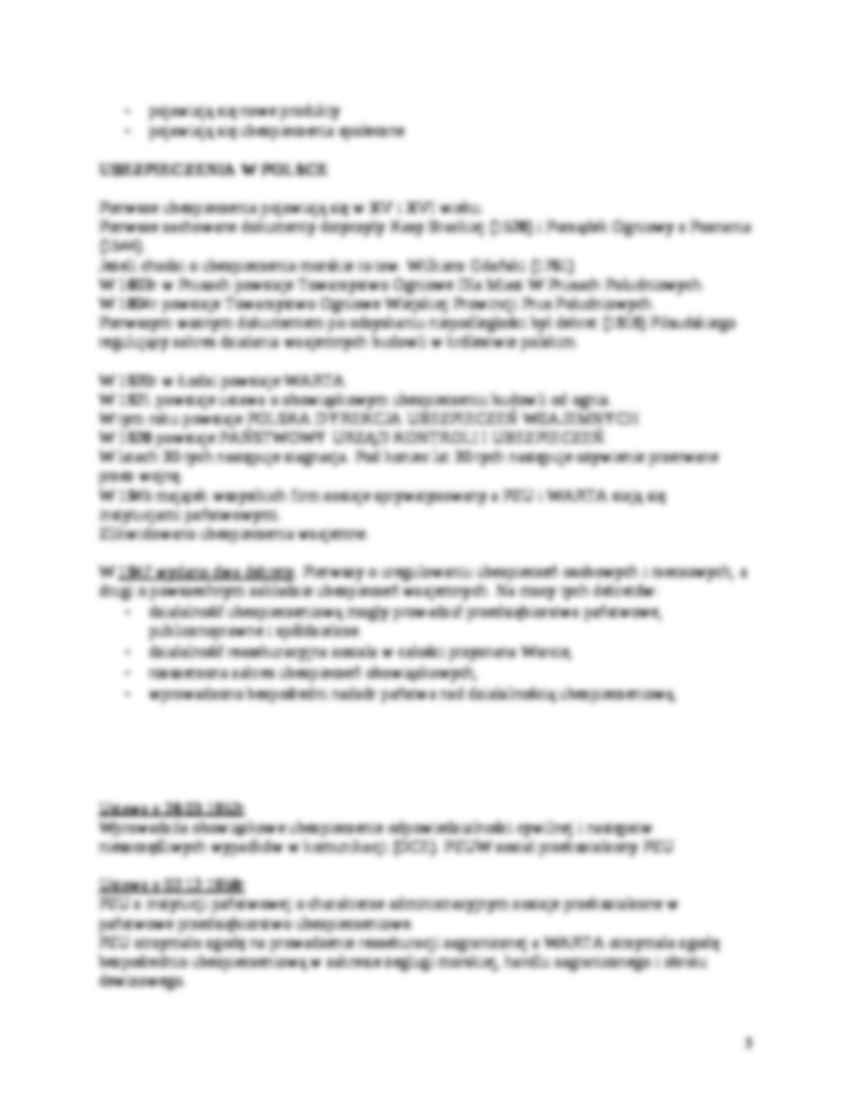 Ubezpieczenia gospodarcze - wykłady - strona 3