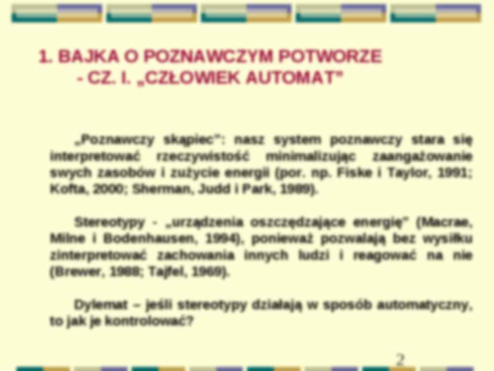 Mechanizmy i skutki tłumienia stereotypów - strona 2