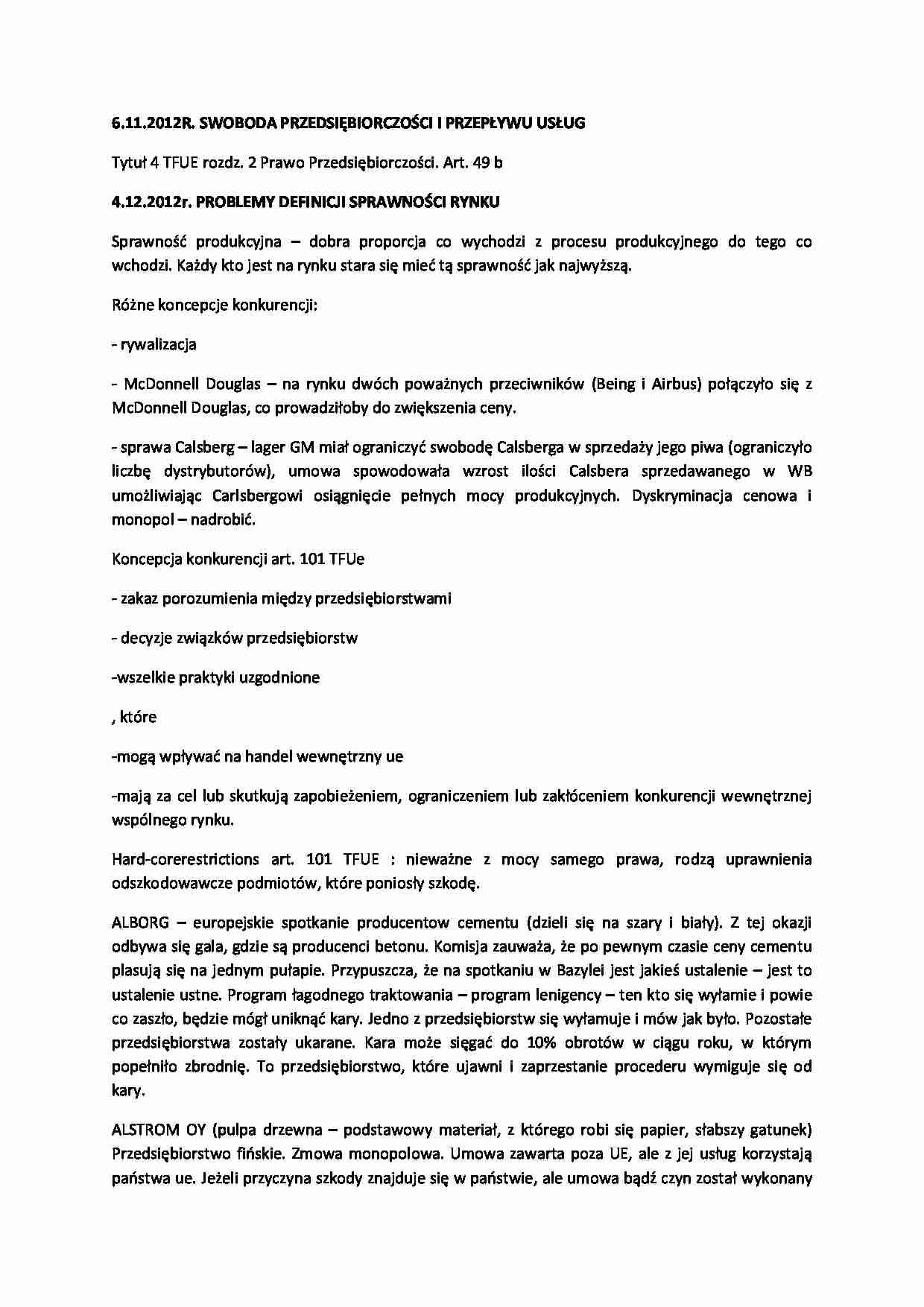 Problemy definicji sprawności rynku  - strona 1