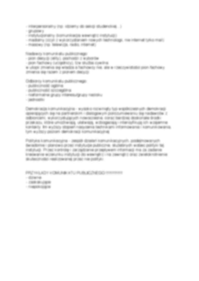 Komunikacja publiczna - ćwiczenia   2.03.2011 - strona 2