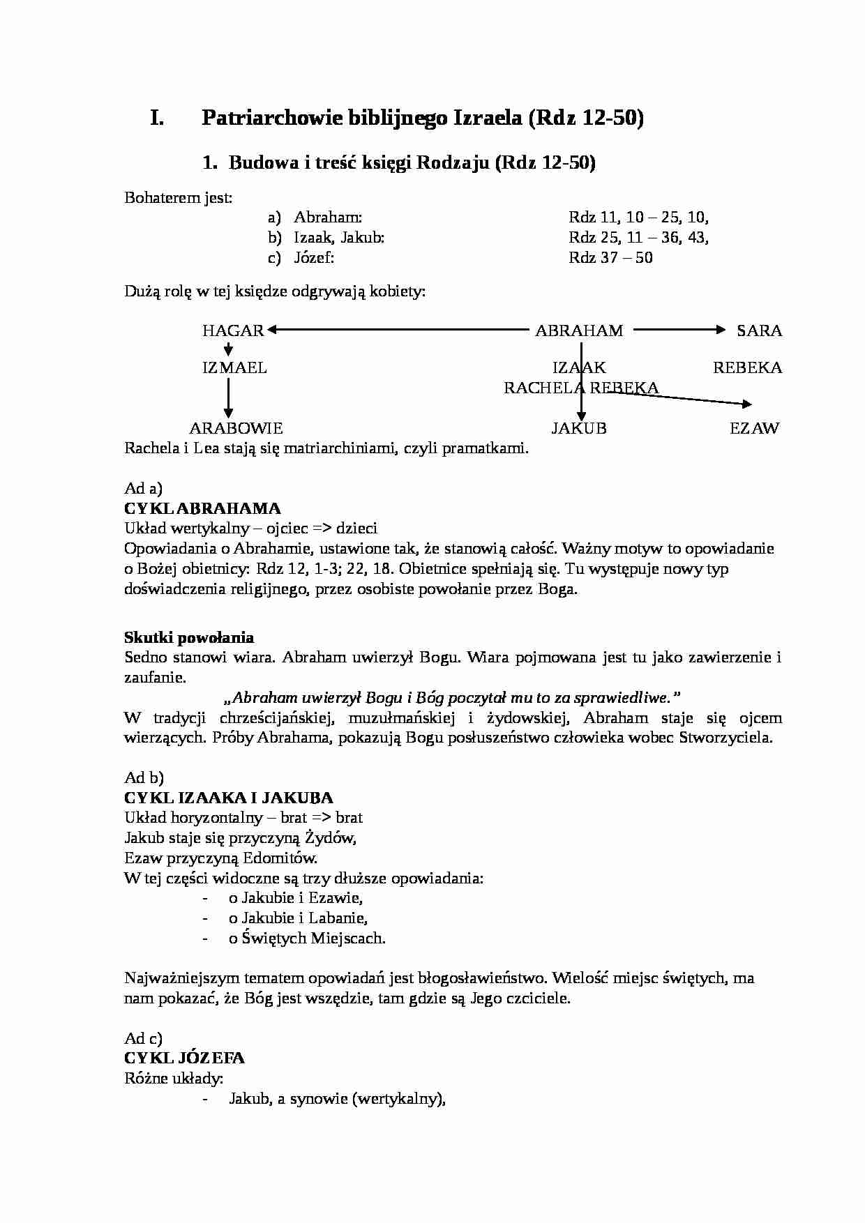 Budowa i treść księgi rodzaju - strona 1