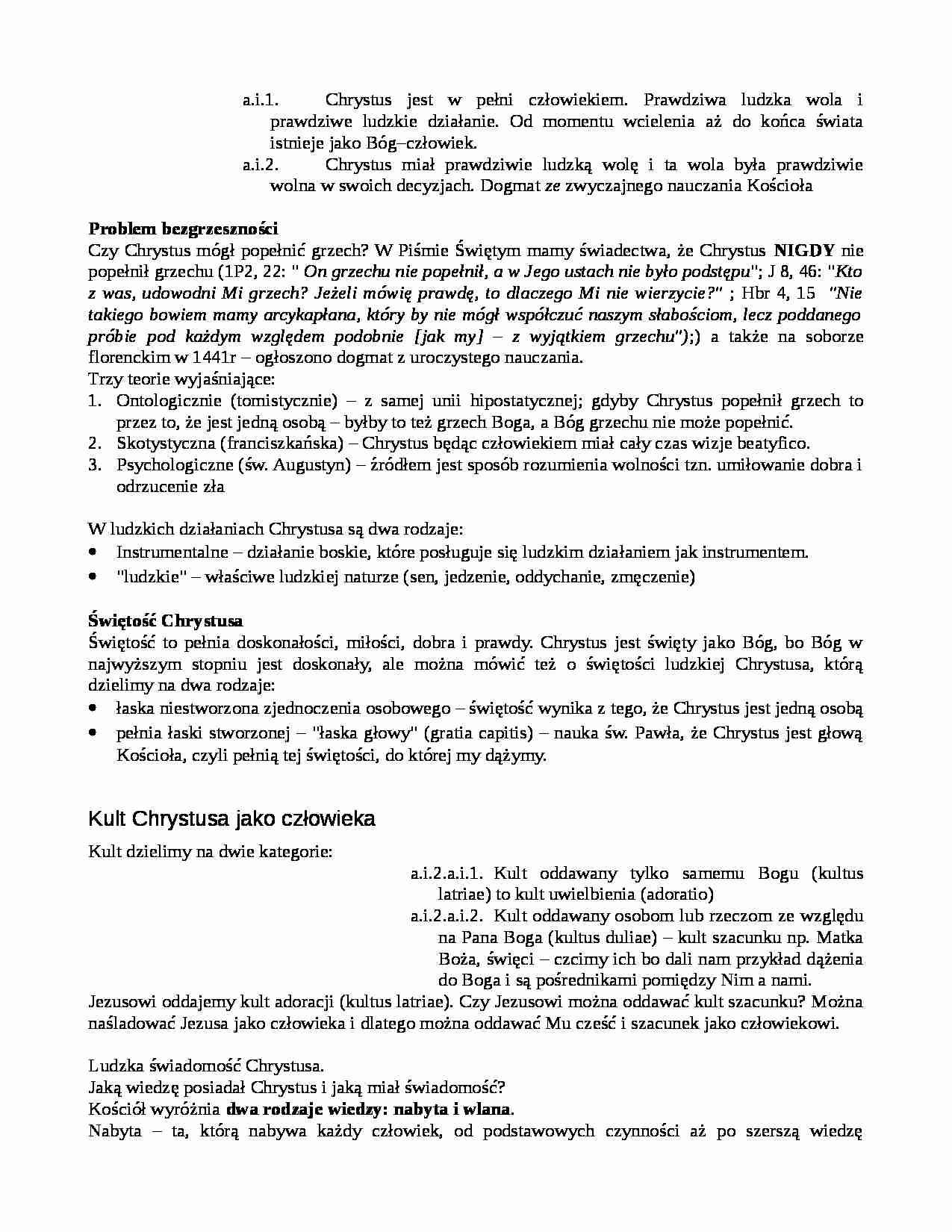 Problematyka bezgrzeszności i grzechu - strona 1