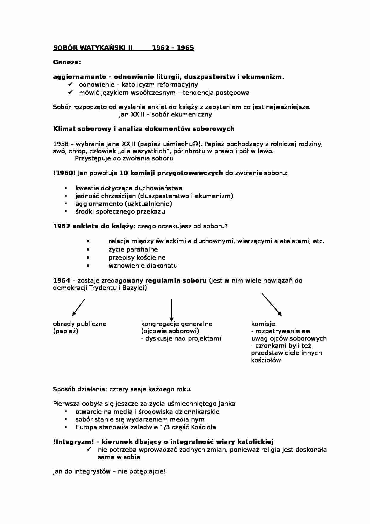 Sobór Watykański II 1962-1965 - strona 1