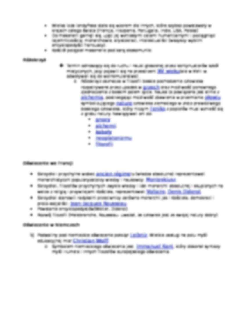 Oświecenie - opis, geneza i skutki - strona 2