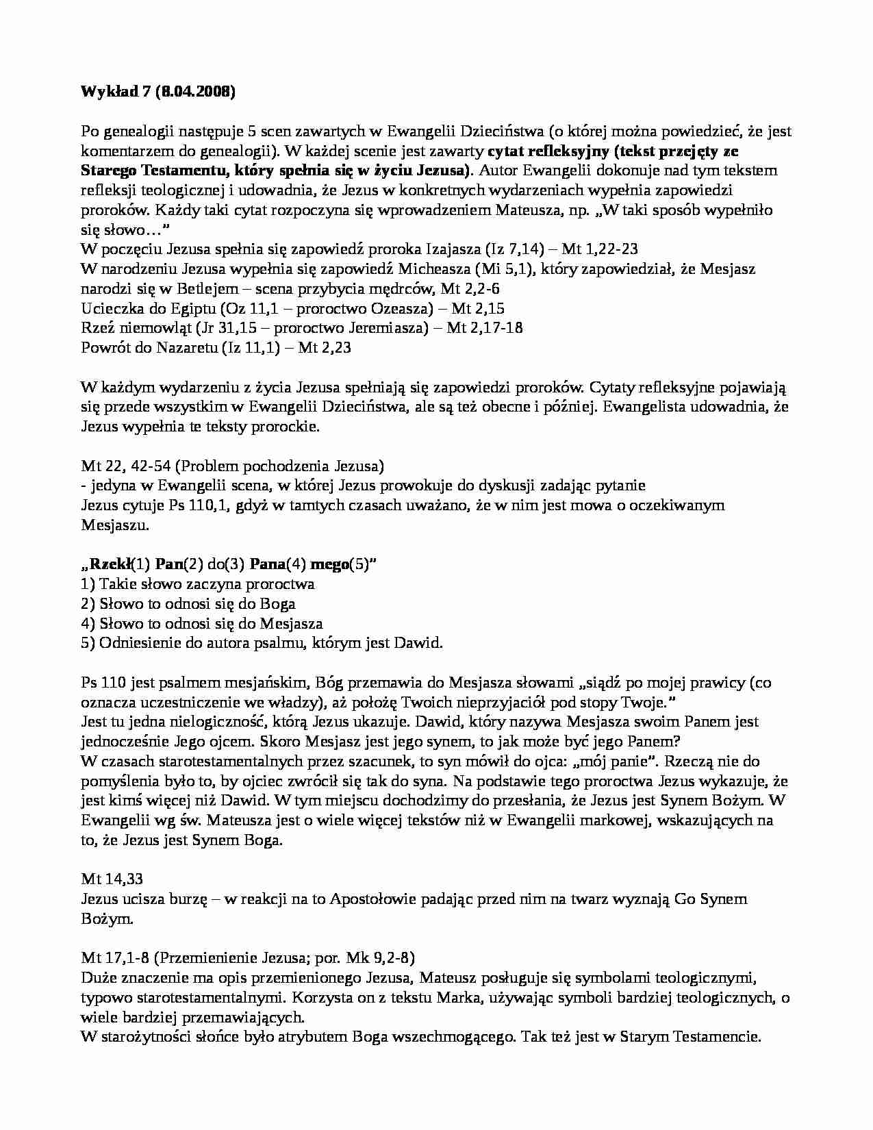 Życie Jezusa według Biblii - strona 1