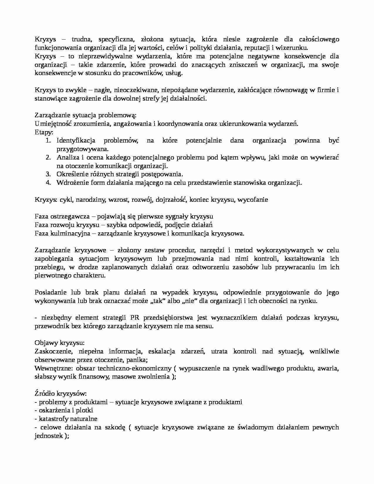 Kryzys - definicja, etapy, objawy - strona 1