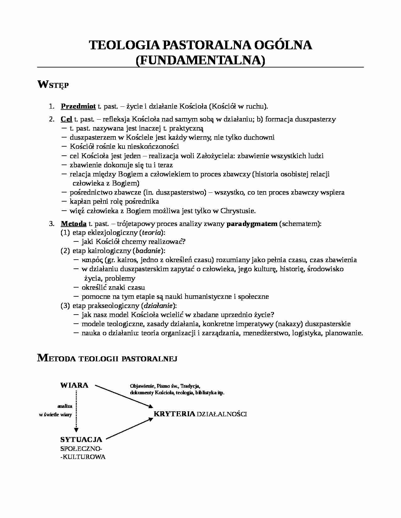 Teoria pastoralna ogólna - strona 1