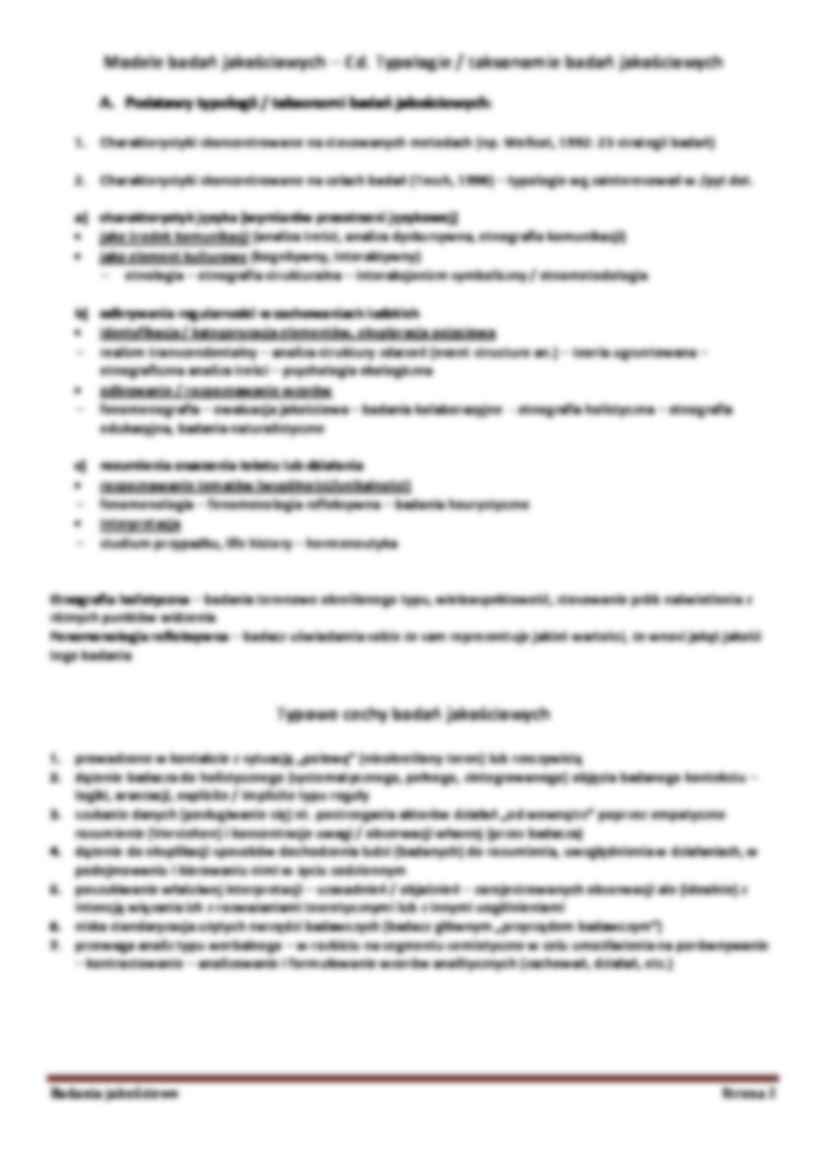 Metody jakościowe - opis badań - strona 2
