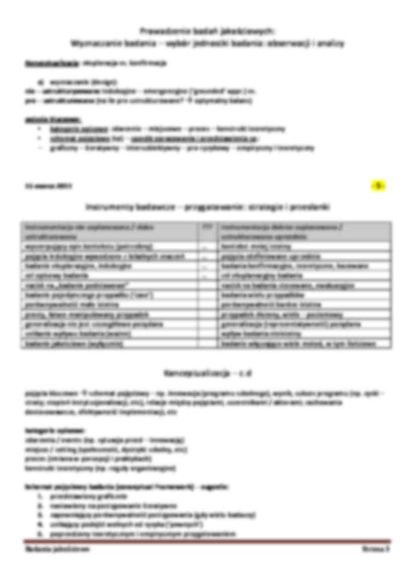 Metody jakościowe - opis badań - strona 3