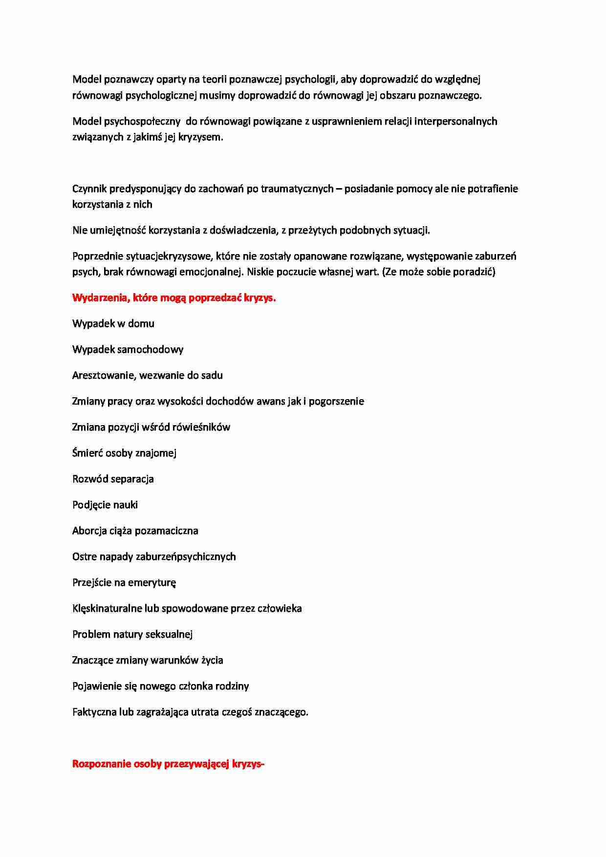 Socjologia kryzysu - wykład - strona 1
