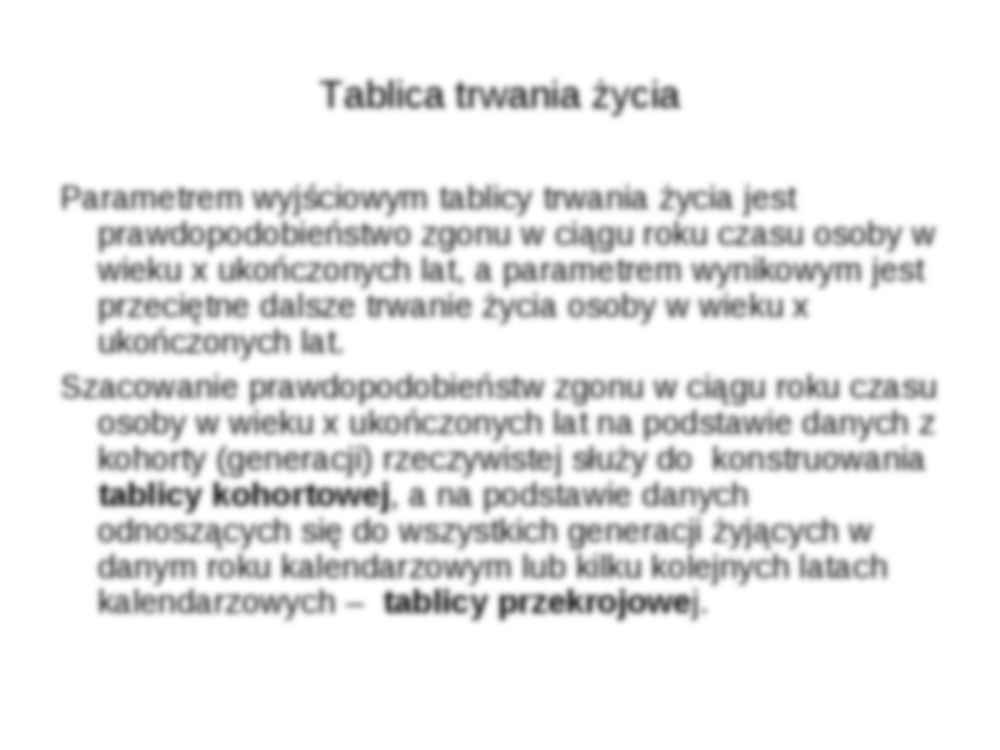 Trwanie życia ludzkiego - prezentacja - strona 2